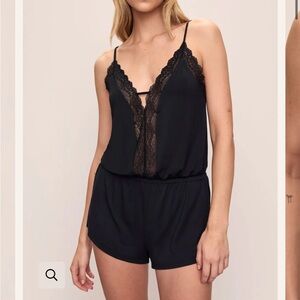 BNWT Eberjey lace sleep romper